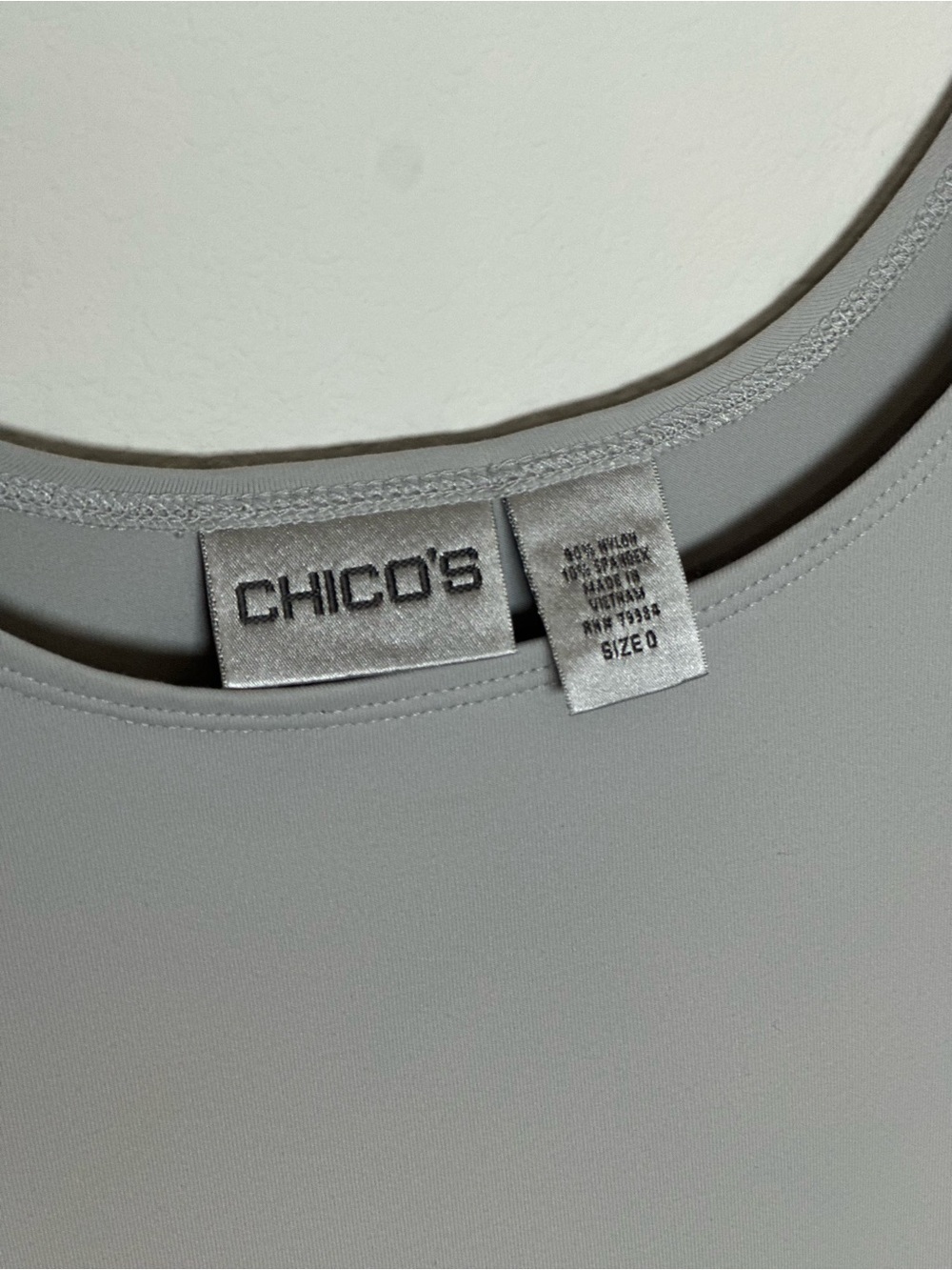 Chico's Gray Scoop Neck Tank - Picture 2 of 2
